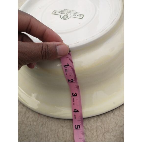 Antica Fornace AFA9 Italian Made Eggplant Pattern Serving Bowl Dinner Party - Picture 11 of 16